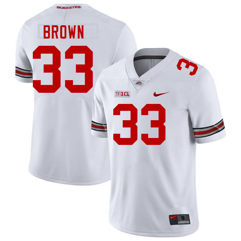 Devin Brown Ohio State Buckeyes Jersey College Football Uniforms-White